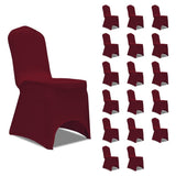 Vidaxl sete dekker strekk 18 st Bordeaux Rood