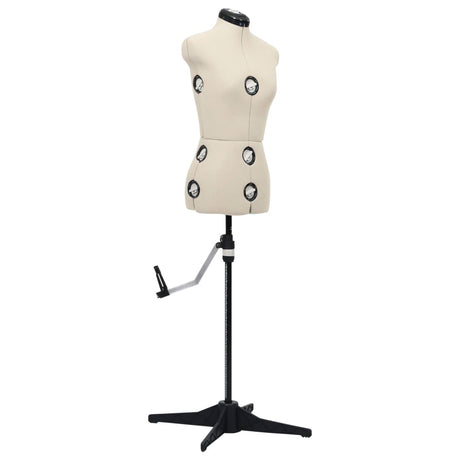 Vidaxl mannequin ajusté femme taille 33-40 s crème colorée