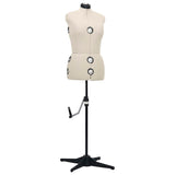 Vidaxl Mannequin Mujer ajustable Tamaño 40-46 m de crema coloreada