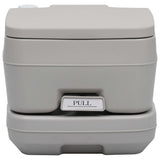 Vidaxl Camping Toilet Portable 10 + 10 L Gray