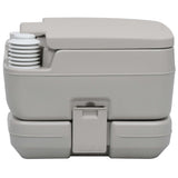 Vidaxl Camping Toilet Portable 10 + 10 L Gray