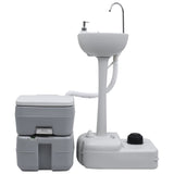 Vidaxl camps room and sink Portable gray