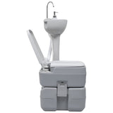 Vidaxl camps room and sink Portable gray