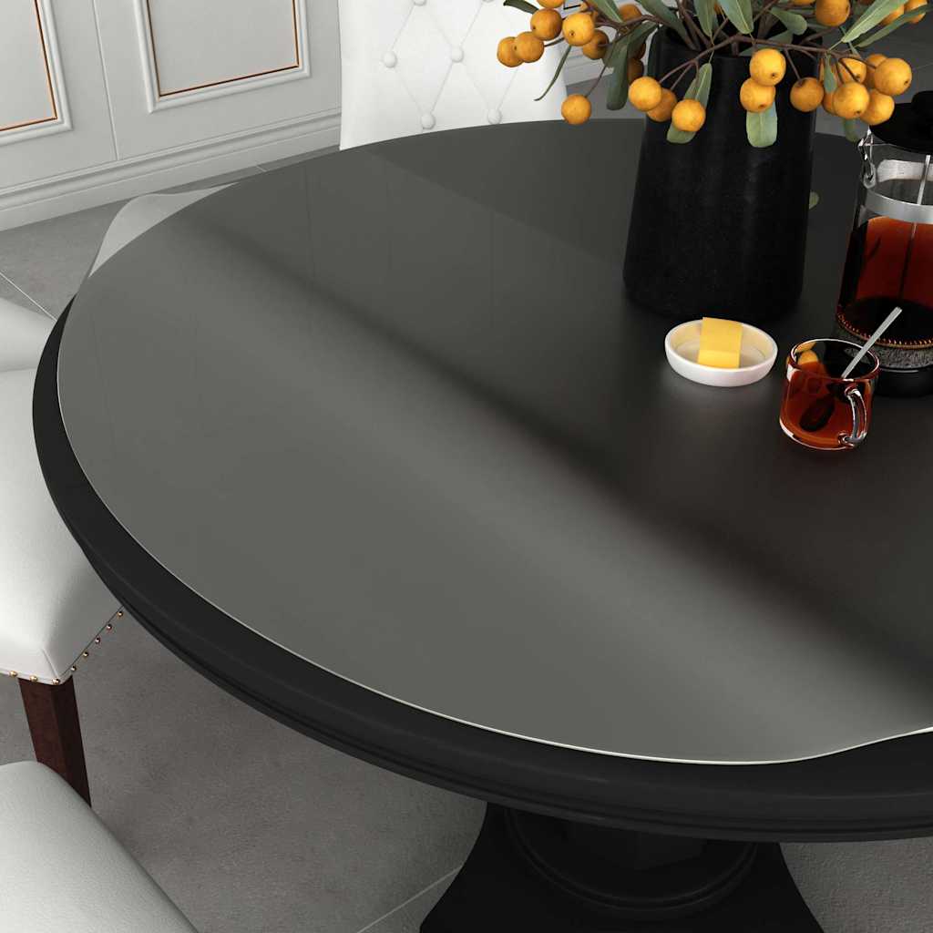 Vidaxl tafelbeschermer ø90 cm 2 mm pvc mat