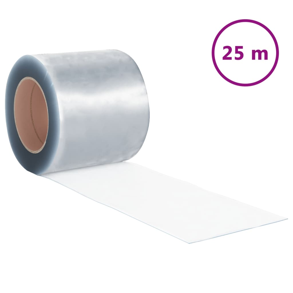 Vidaxl strip curtain on roll 2x200 mm 25 m PVC