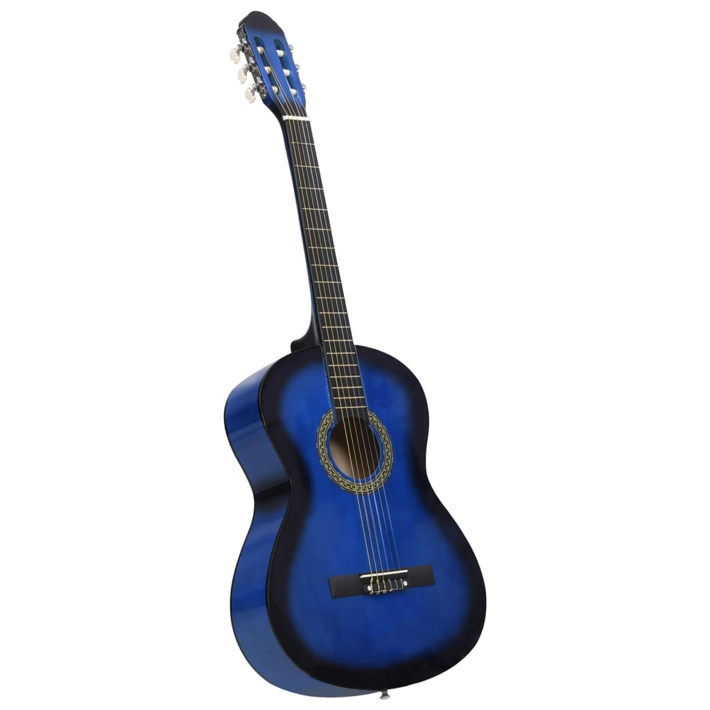 Vidaxl Guitar Classic Nybörjare 4 4 ​​39 Lindenhout Blue