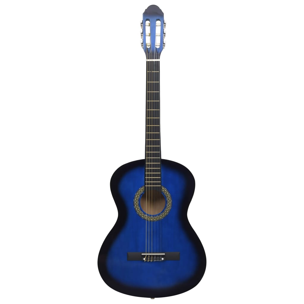 Vidaxl Guitar Classic Beginner 4 4 39 Lindenhout Blue