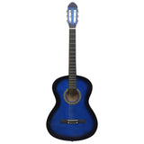 Vidaxl Guitar Classic Anfänger 4 4 39 Lindenhout Blau