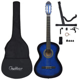 Vidaxl Set di chitarra in 12 parti Classic Beginner 4 4 39 Blue