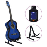 Vidaxl 12-part guitar set classic beginner 4 4 39 blue