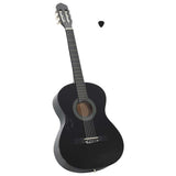 Vidaxl Guitar Classic Beginner 4 4 39 Lindenhout Black