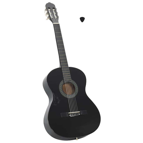Vidaxl Guitar Classic Beginner 4 4 39 Lindenhout Black