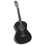 Vidaxl Guitar Classic Beginner 4 4 39 Lindenhout Black