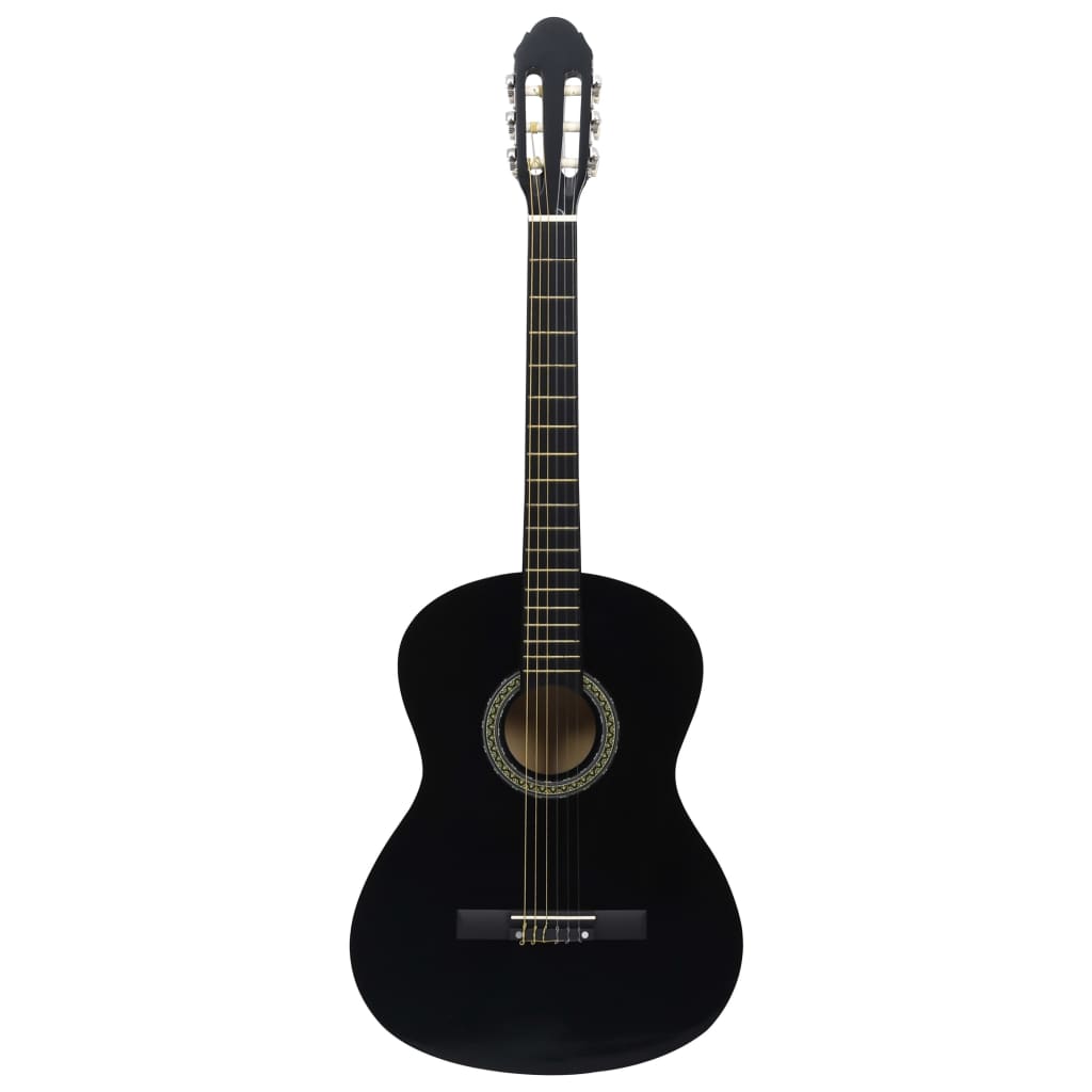 Vidaxl Guitar Classic Nybörjare 4 4 ​​39 Lindenhout Black