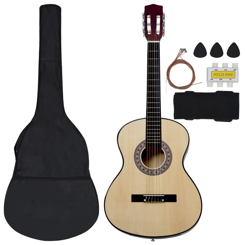 Vidaxl 8 pièces Guitar Set Classic Beginner 3 4 36