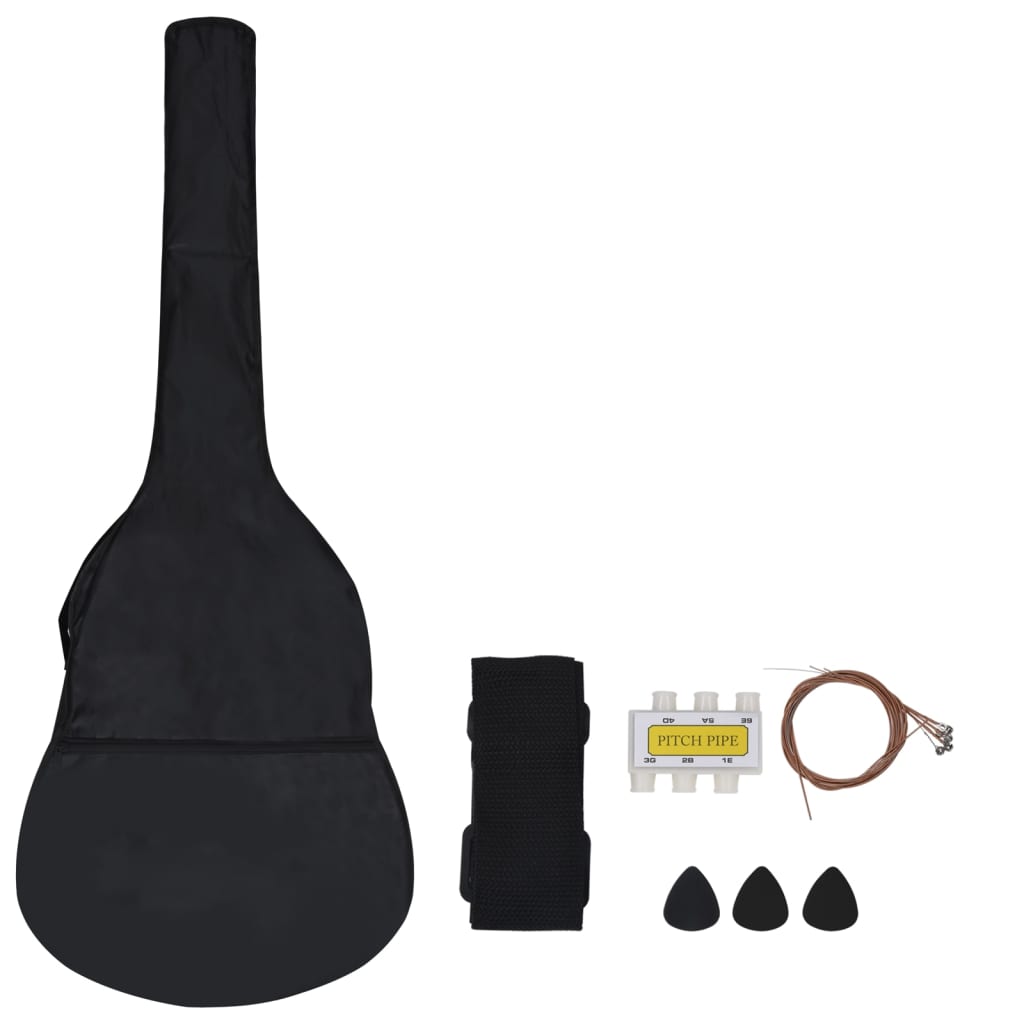 Vidaxl Set di chitarra a 8 pezzi Classic Ginderner 3 4 36