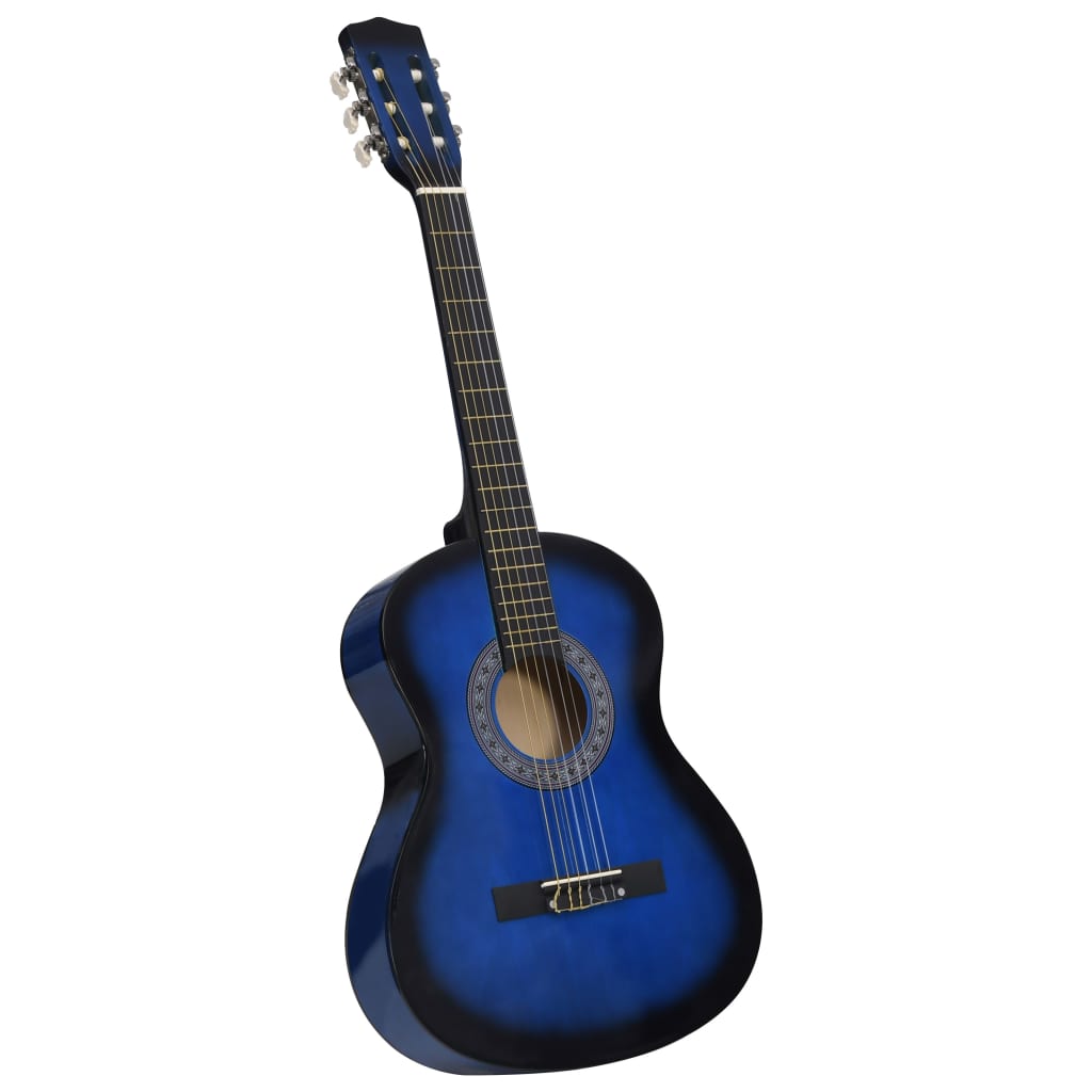 Vidaxl Guitar Classic débutant et enfants 3 4 36 bleu