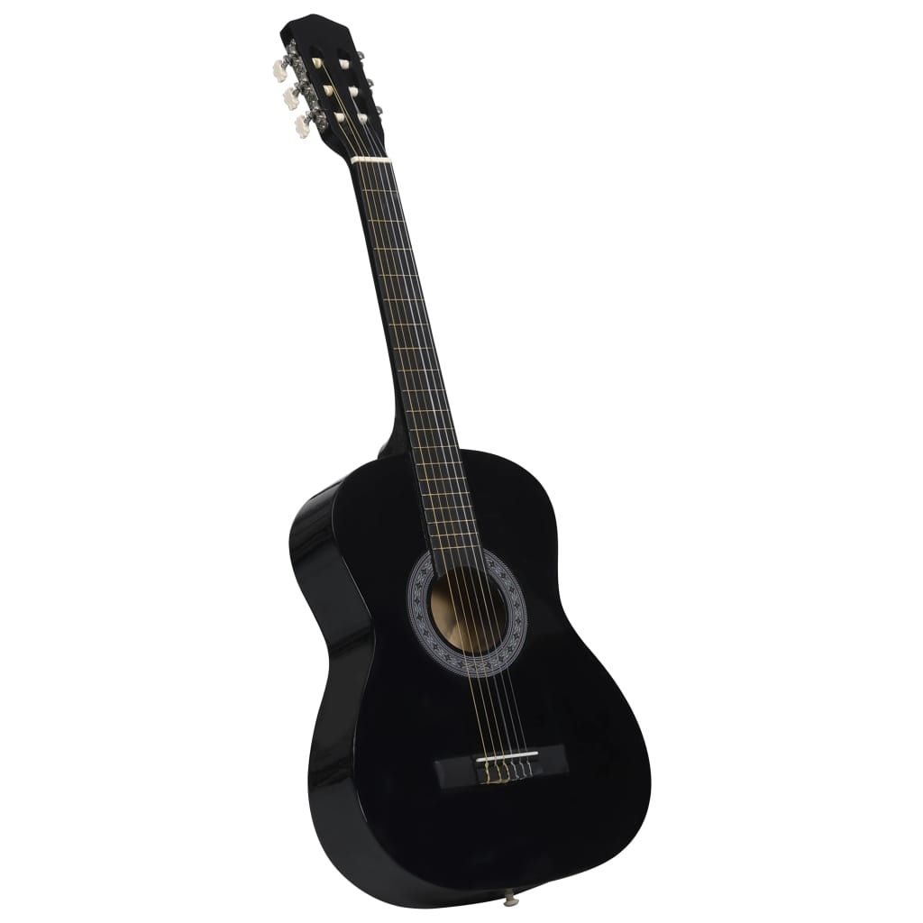 Vidaxl Guitar Classic nybegynner og barn 3 4 36 Black