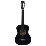 Vidaxl Guitar Classic nybegynner og barn 3 4 36 Black