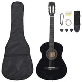 Vidaxl 8 pièces Guitar Début Classic 3 4 36 Black