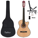 Set di chitarra a 12 pezzi Vidaxl con 6 corde Western Acoustic 38