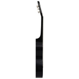 Vidaxl Corte de guitarra con 6 cuerdas Western Classic 38 Black