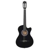 Vidaxl Guitare Cutaway avec 6 cordes Western Classic 38 Black