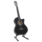 Ensemble de guitare Vidaxl 12 parties avec 6 cordes Western Classic 38 Black