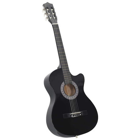 Ensemble de guitare Vidaxl 12 parties avec 6 cordes Western Classic 38 Black