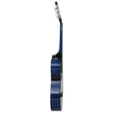 Vidaxl Guitare Cutwaway avec 6 cordes Western Classic 38 Tinded Blue