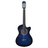 Vidaxl Guitare Cutwaway avec 6 cordes Western Classic 38 Tinded Blue