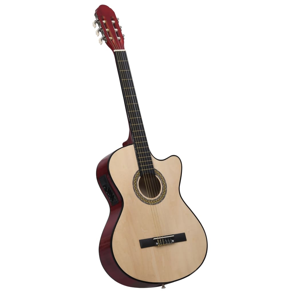 Vidaxl Guitare Cutaway avec égaliseur 6 cordes Western Classic