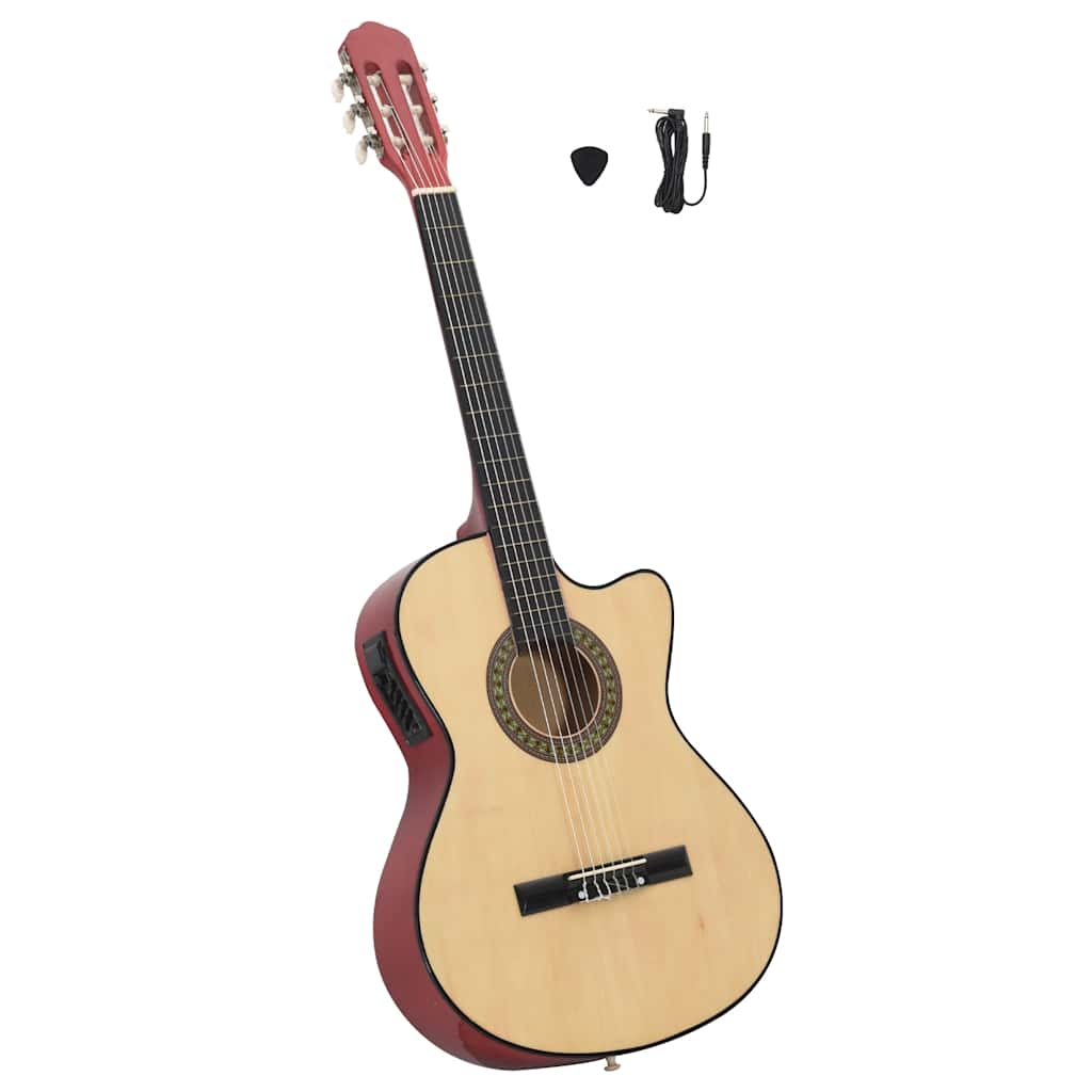 Vidaxl guitare pan coupé avec égaliseur 6 cordes western classique