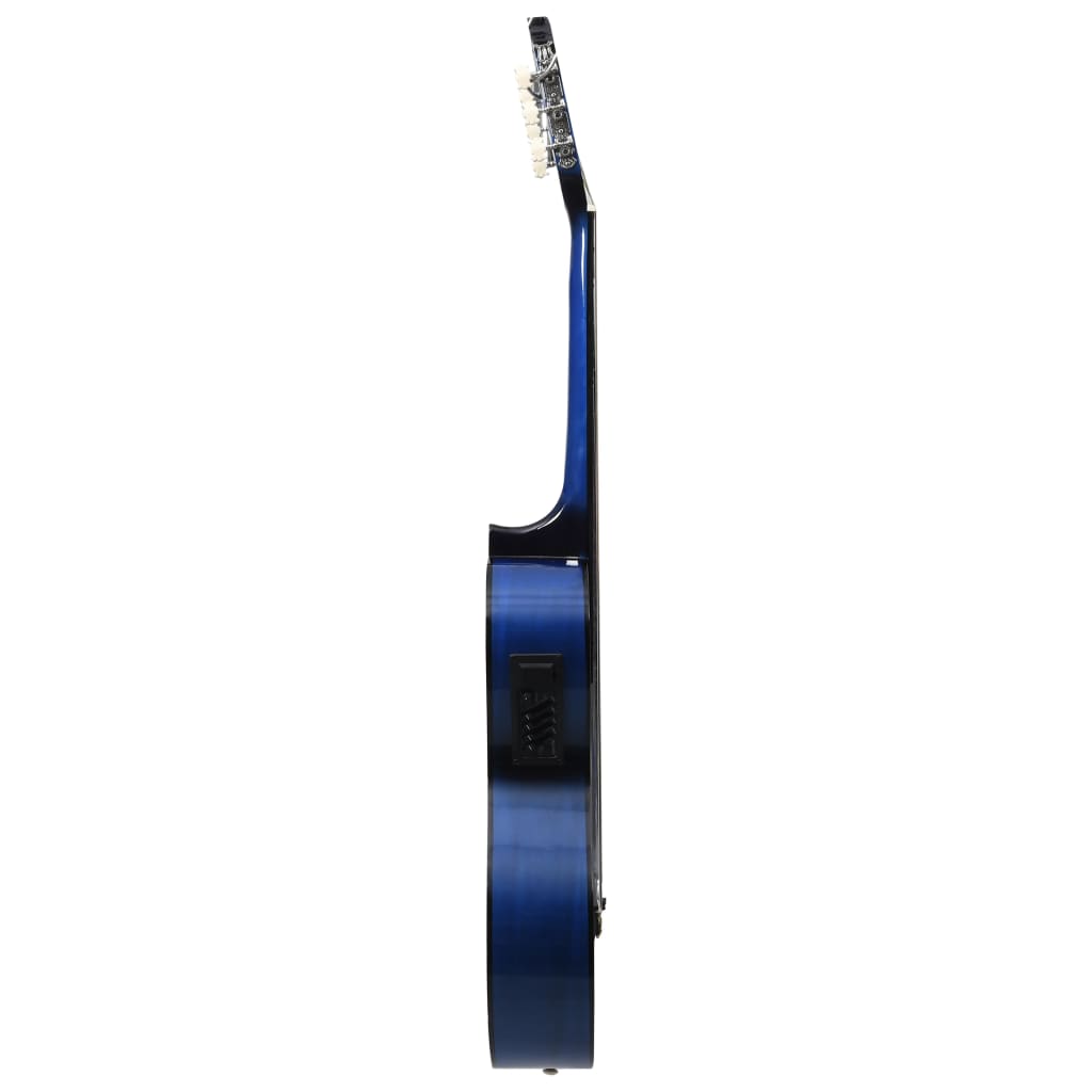 Vidaxl Corte de guitarra con Equalizer 6 cuerdas Western Classic Blue