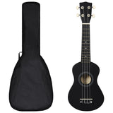 Vidaxl ukuleleset met tas voor kinderen sopraan 21'' zwart