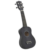 Vidaxl ukulelelet avec sac pour enfants soprano 21 '' noir