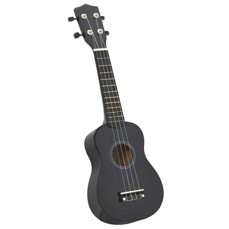 Vidaxl ukulelelet avec sac pour enfants soprano 21 '' noir