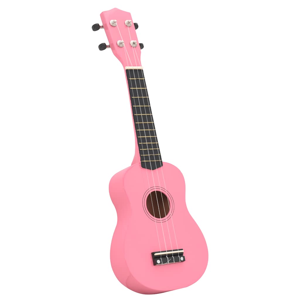 Vidaxl ensemble ukulélé avec sac pour enfants soprano 21'' rose