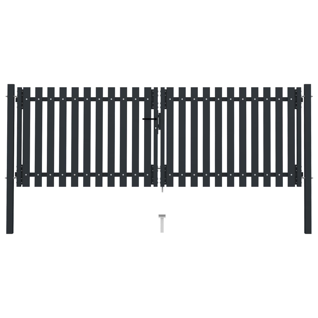 Vidaxl port zweemol duebel 306x150 cm Steel anstrahrasport