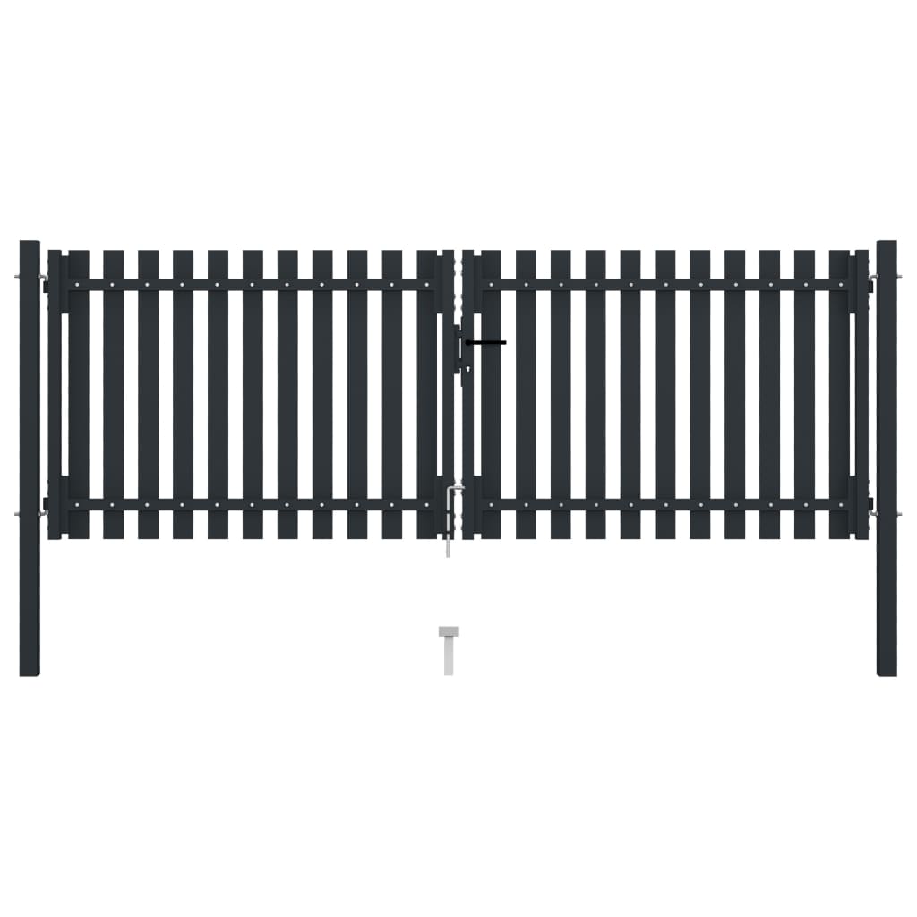 Vidaxl port zweemol duebel 306x150 cm Steel anstrahrasport