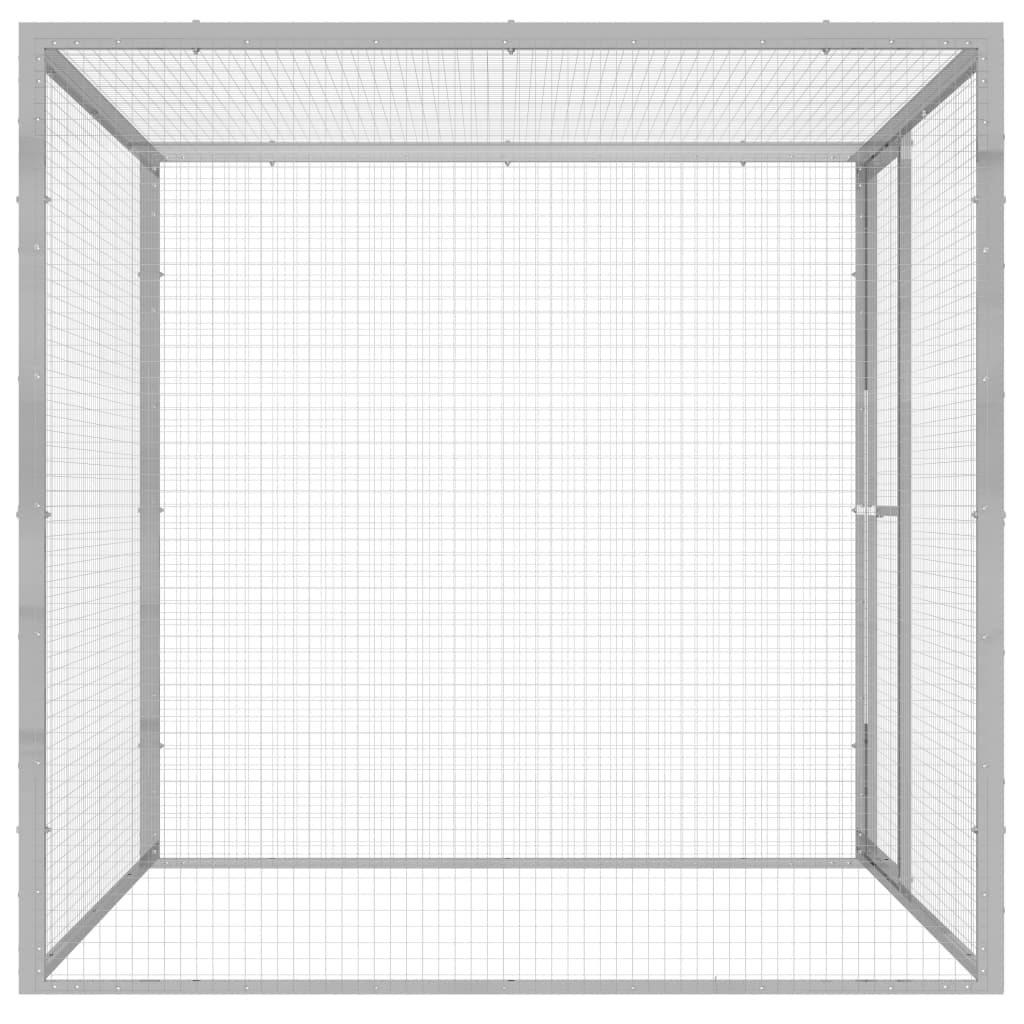 Vidaxl Cat Cage 1.5x1.5x1.5 M de acero galvanizado