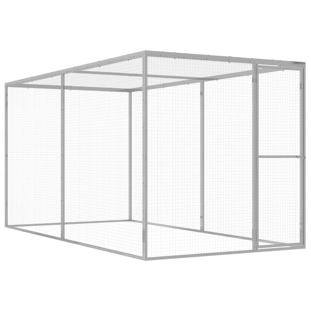 Vidaxl Cat Cage 3x1.5x1.5 M Galvaniseret stål