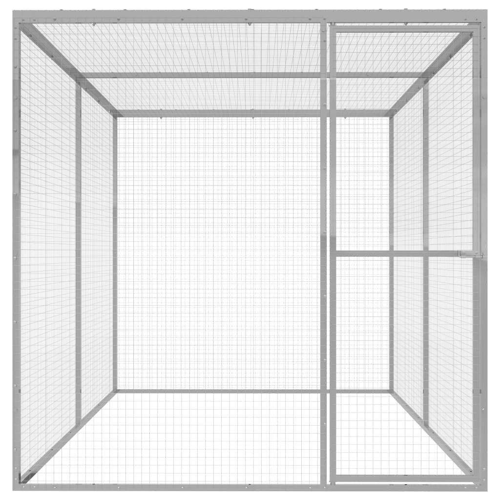 Vidaxl Cat Cage 3x1.5x1.5 M galvanisert stål