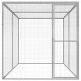 Vidaxl Cat Cage 3x1.5x1,5 m Galvanizovaná ocel