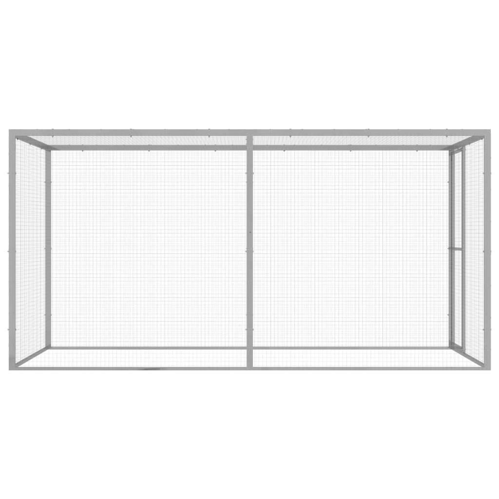 Vidaxl Cat Cage 3x1.5x1.5 M M M Galvanized Steel