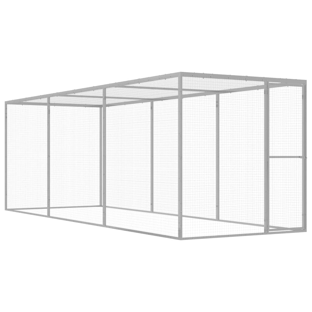 Vidaxl Cat Cage 4.5x1.5x1.5 M galvanisert stål