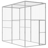 Vidaxl CAT CAGE 3X1.5X2.5 M M GALVANIZADO ACERO