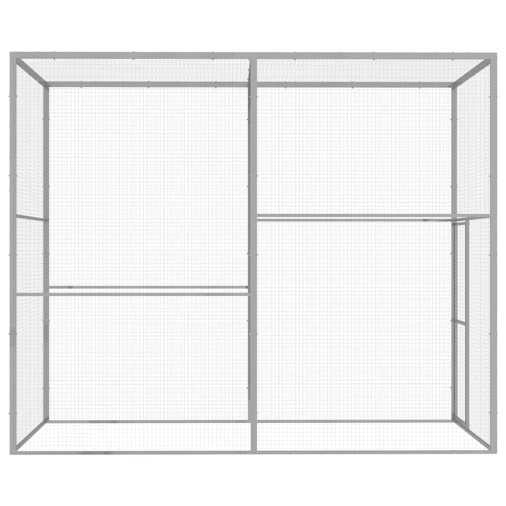 Vidaxl Cat Cage 3x1,5x2,5 m Galvanisé Acier