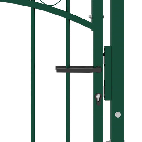 Vidaxxl portail avec pointes de lance 100x175 cm acier vert
