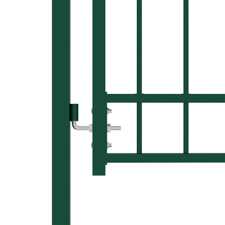 Vidaxxl portail avec pointes de lance 100x150 cm acier vert